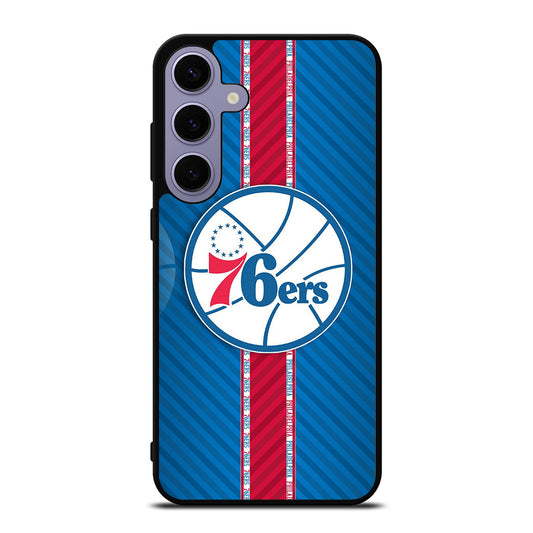PHILADELPHIA 76ERS STRIPE EMBLEM Samsung Galaxy S24 Plus Case Cover