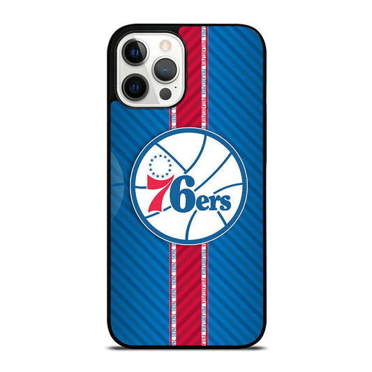 PHILADELPHIA 76ERS STRIPE EMBLEM iPhone 12 Pro Max Case Cover