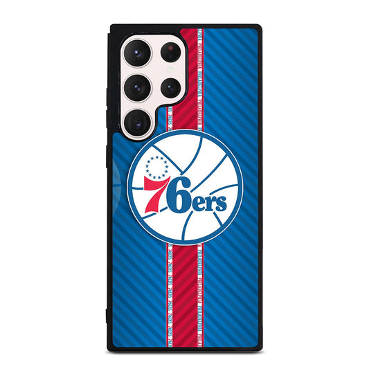 PHILADELPHIA 76ERS STRIPE EMBLEM Samsung Galaxy S23 Ultra Case Cover
