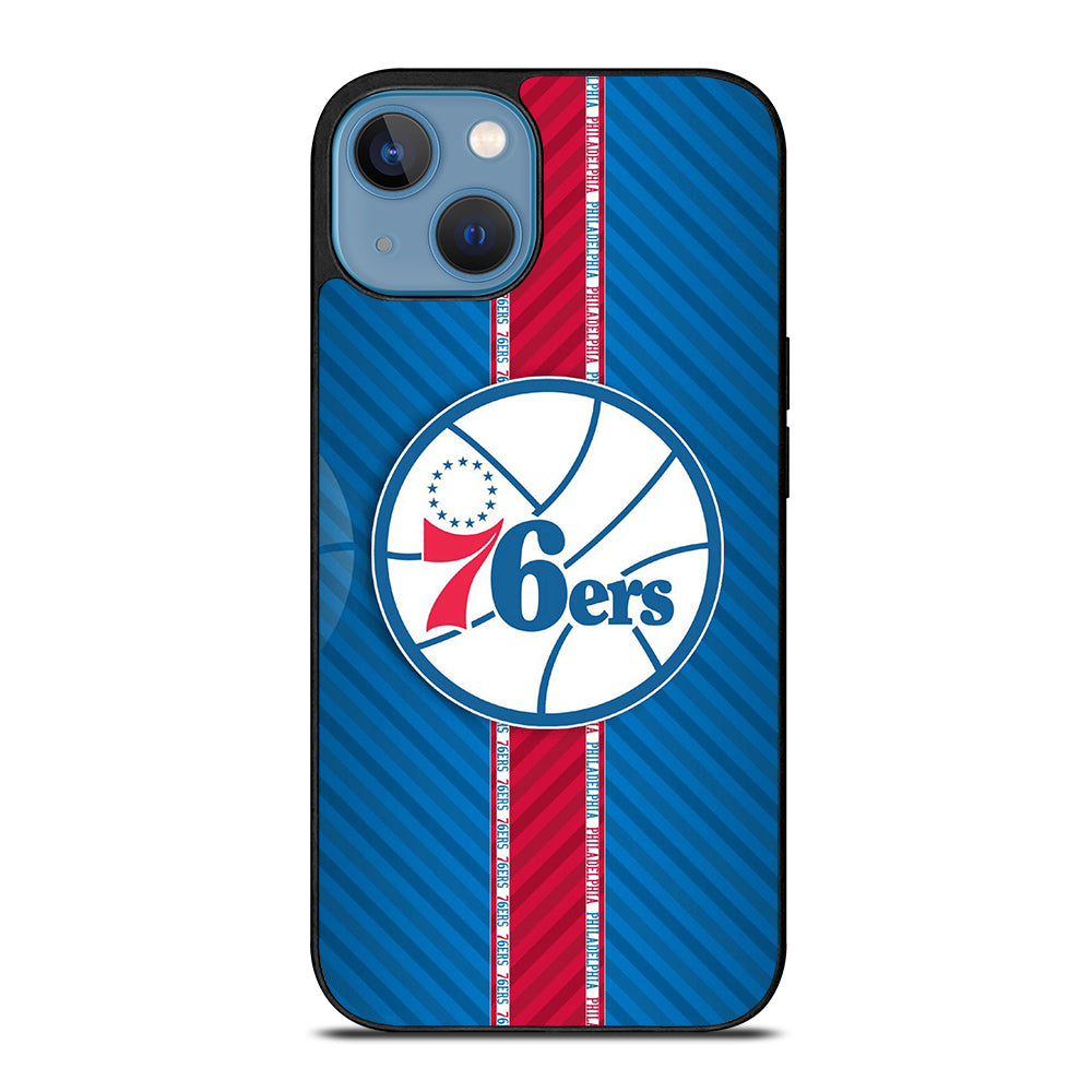PHILADELPHIA 76ERS STRIPE EMBLEM iPhone 13 Case Cover