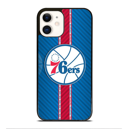 PHILADELPHIA 76ERS STRIPE EMBLEM iPhone 12 Case Cover