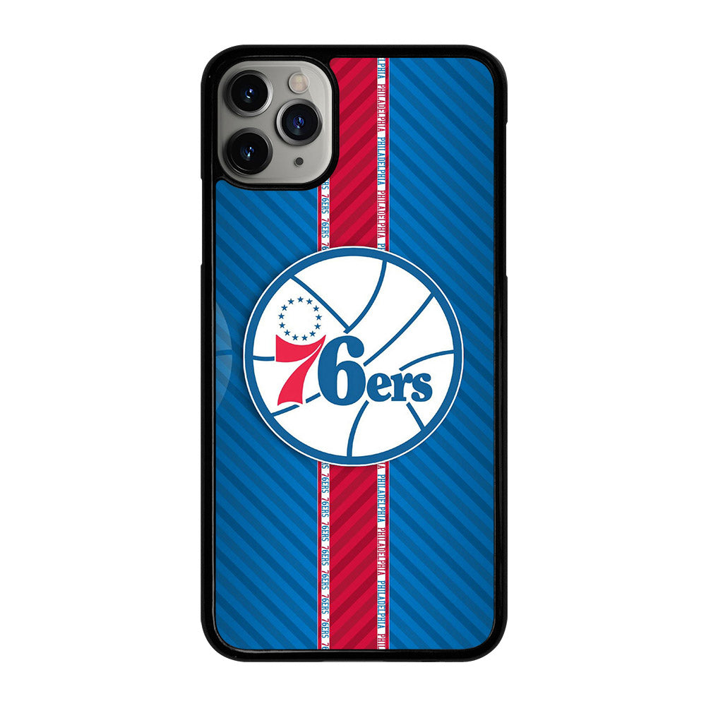 PHILADELPHIA 76ERS STRIPE EMBLEM iPhone 11 Pro Max Case Cover