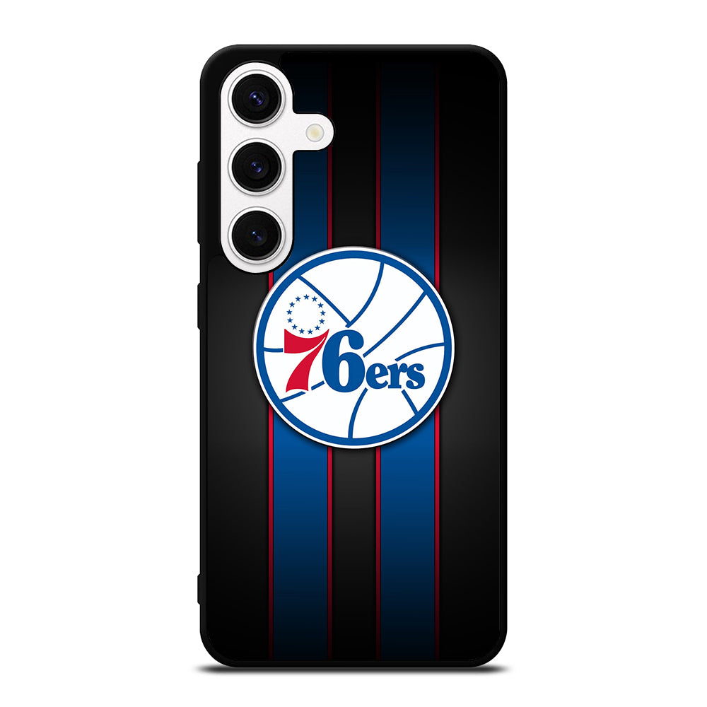 PHILADELPHIA 76ERS STRIPE LOGO Samsung Galaxy S24 Case Cover