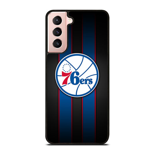 PHILADELPHIA 76ERS STRIPE LOGO Samsung Galaxy S21 Case Cover