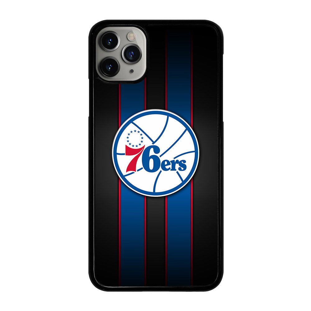 PHILADELPHIA 76ERS STRIPE LOGO iPhone 11 Pro Max Case Cover