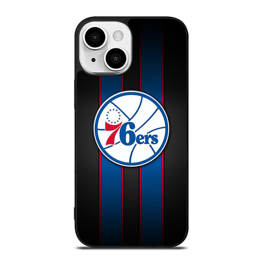 PHILADELPHIA 76ERS STRIPE LOGO iPhone 13 Mini Case Cover