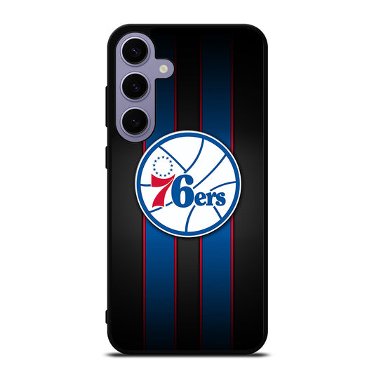 PHILADELPHIA 76ERS STRIPE LOGO Samsung Galaxy S24 Plus Case Cover