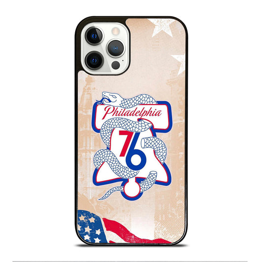 PHILADELPHIA 76ERS VINTAGE LOGO iPhone 12 Pro Case Cover
