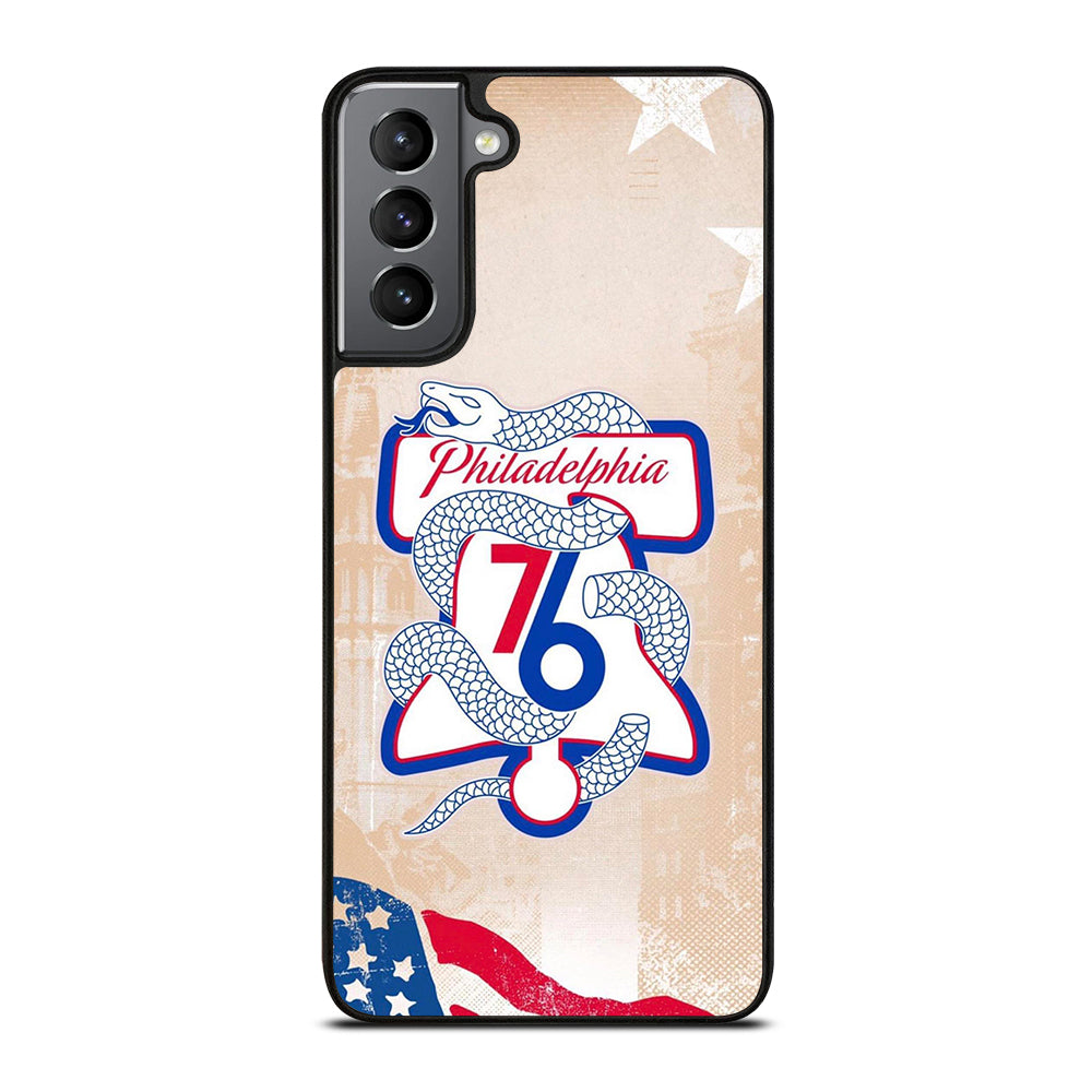 PHILADELPHIA 76ERS VINTAGE LOGO Samsung Galaxy S21 Plus Case Cover
