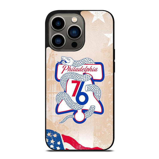 PHILADELPHIA 76ERS VINTAGE LOGO iPhone 13 Pro Case Cover