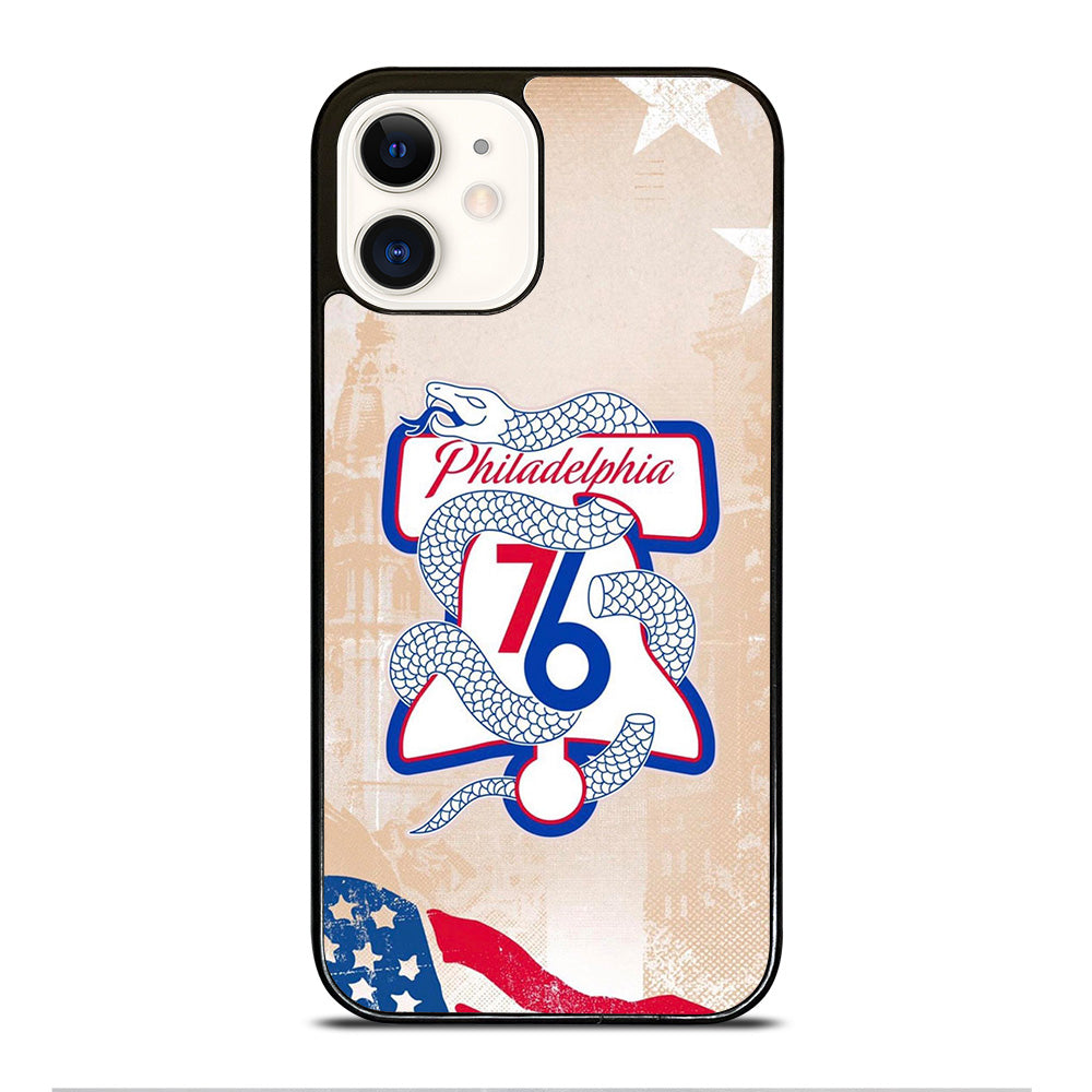 PHILADELPHIA 76ERS VINTAGE LOGO iPhone 12 Case Cover