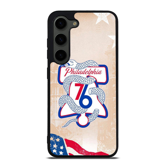 PHILADELPHIA 76ERS VINTAGE LOGO Samsung Galaxy S23 Plus Case Cover
