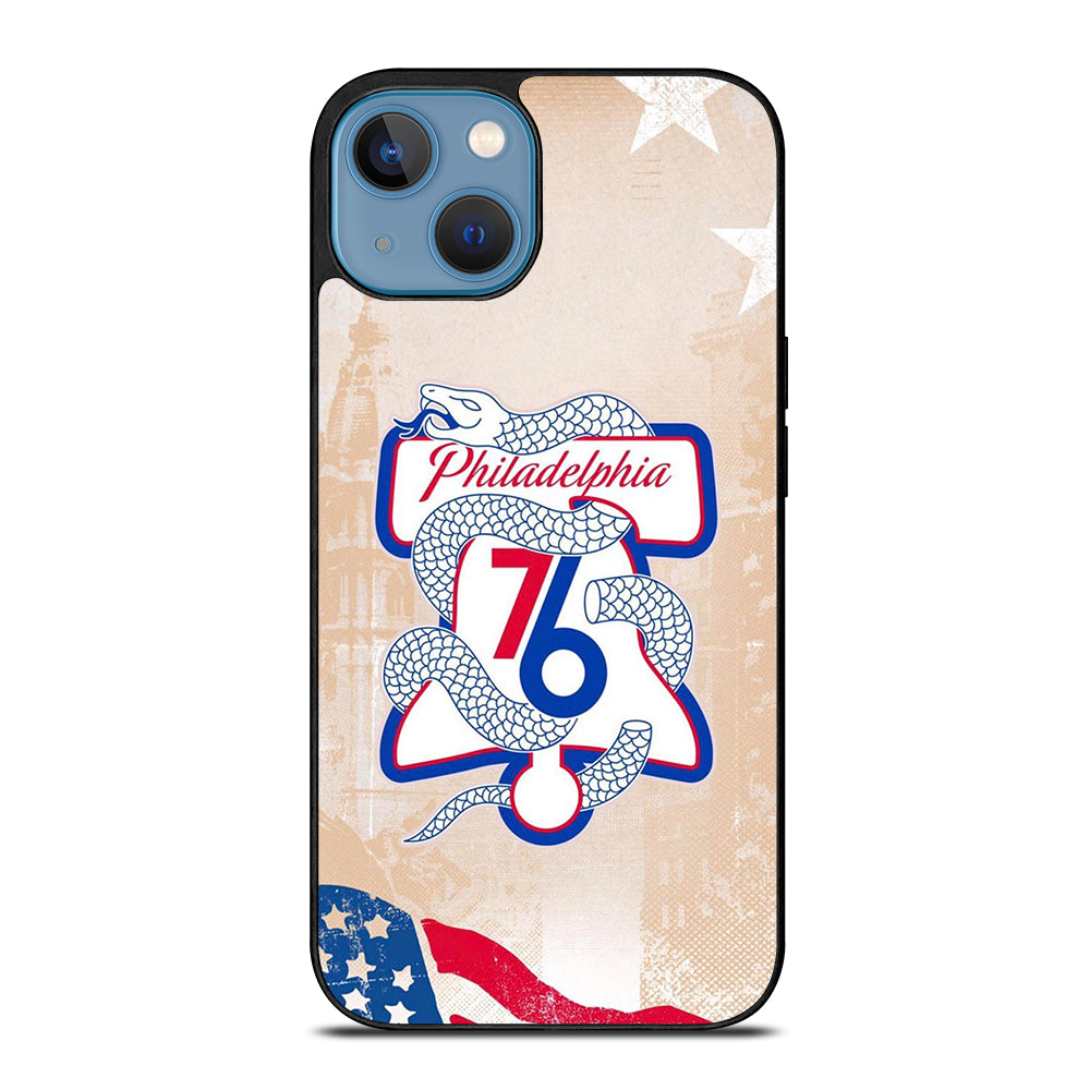 PHILADELPHIA 76ERS VINTAGE LOGO iPhone 13 Case Cover