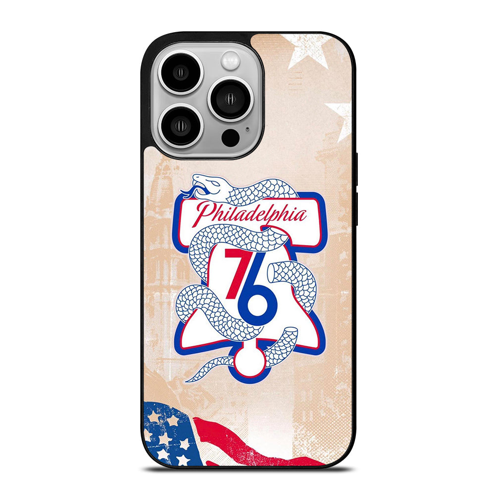 PHILADELPHIA 76ERS VINTAGE LOGO iPhone 14 Pro Case Cover