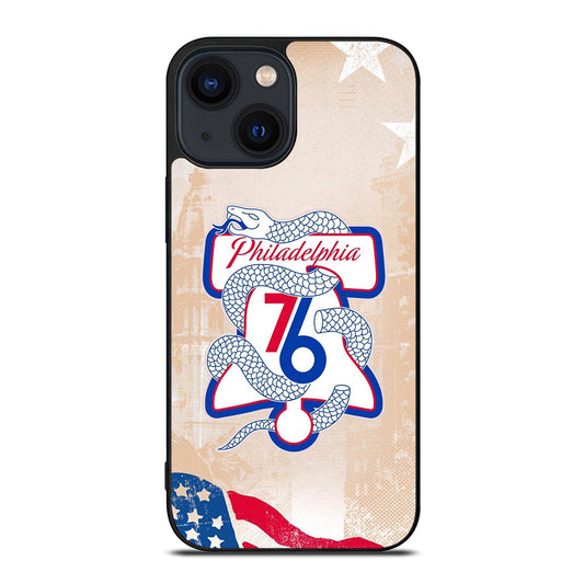 PHILADELPHIA 76ERS VINTAGE LOGO iPhone 14 Plus Case Cover