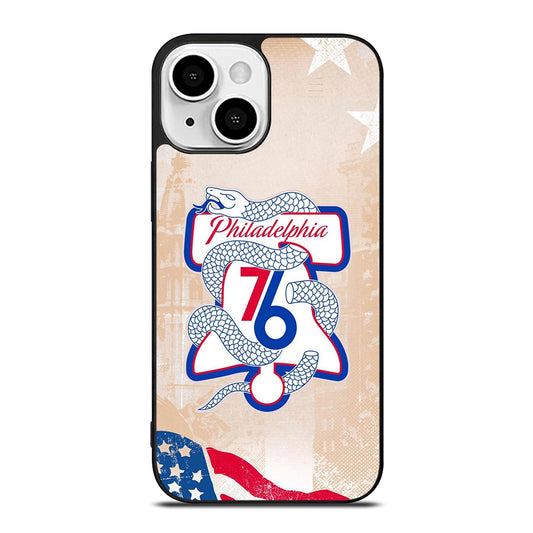 PHILADELPHIA 76ERS VINTAGE LOGO iPhone 13 Mini Case Cover