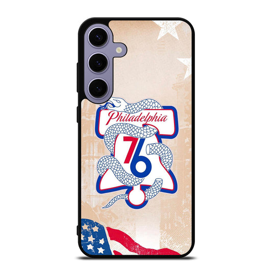 PHILADELPHIA 76ERS VINTAGE LOGO Samsung Galaxy S24 Plus Case Cover