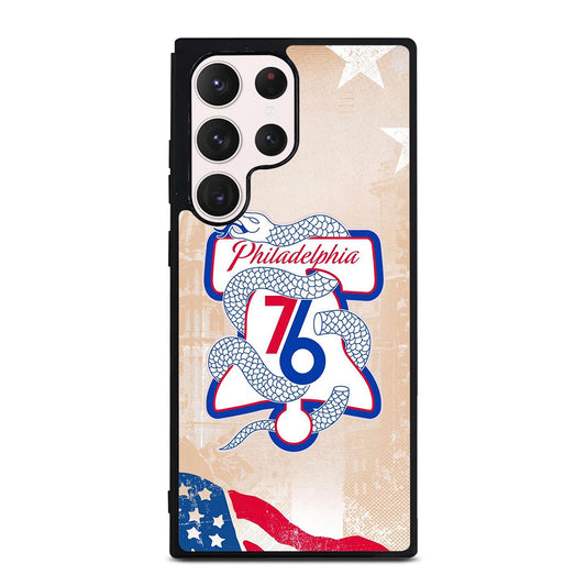 PHILADELPHIA 76ERS VINTAGE LOGO Samsung Galaxy S23 Ultra Case Cover