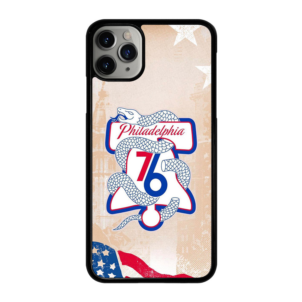 PHILADELPHIA 76ERS VINTAGE LOGO iPhone 11 Pro Max Case Cover