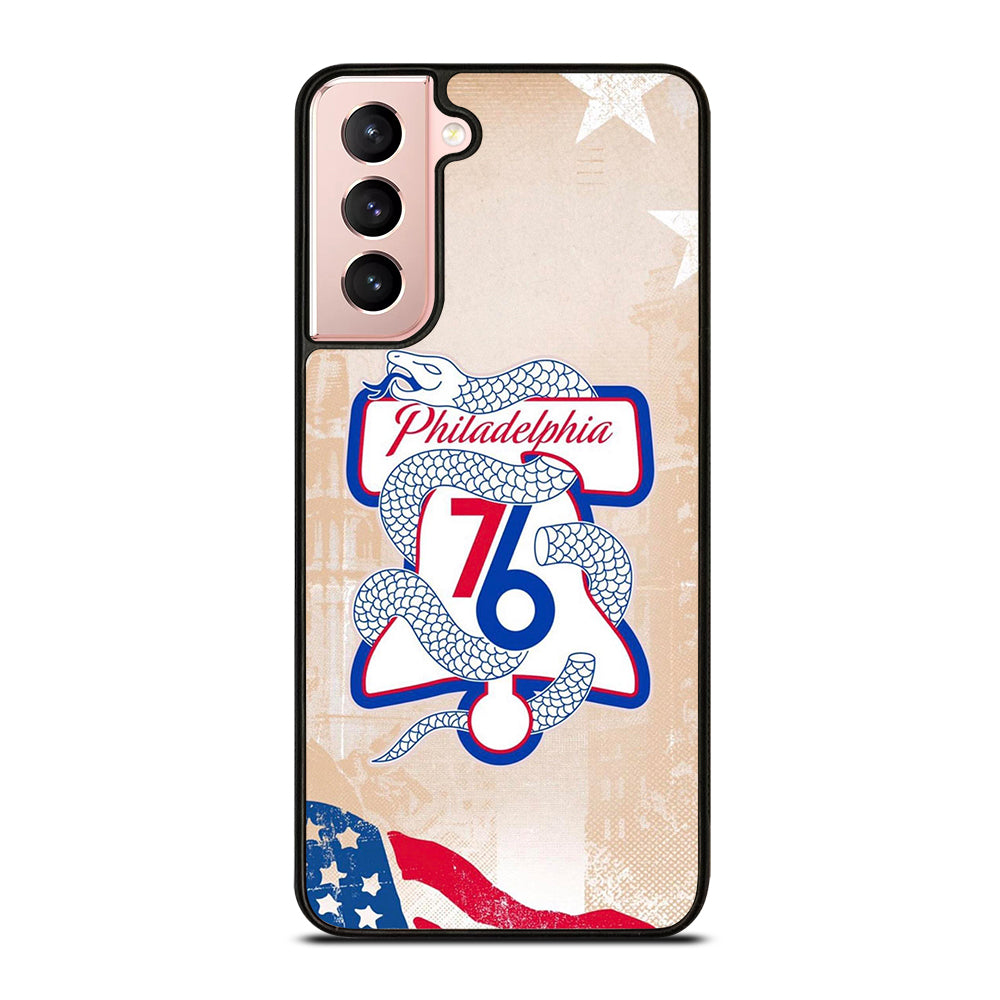 PHILADELPHIA 76ERS VINTAGE LOGO Samsung Galaxy S21 Case Cover