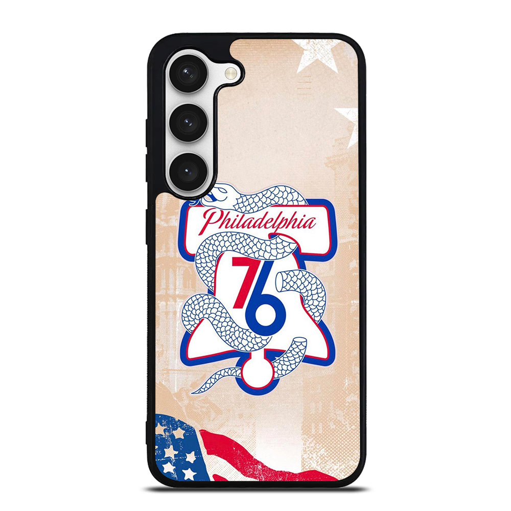 PHILADELPHIA 76ERS VINTAGE LOGO Samsung Galaxy S23 Case Cover