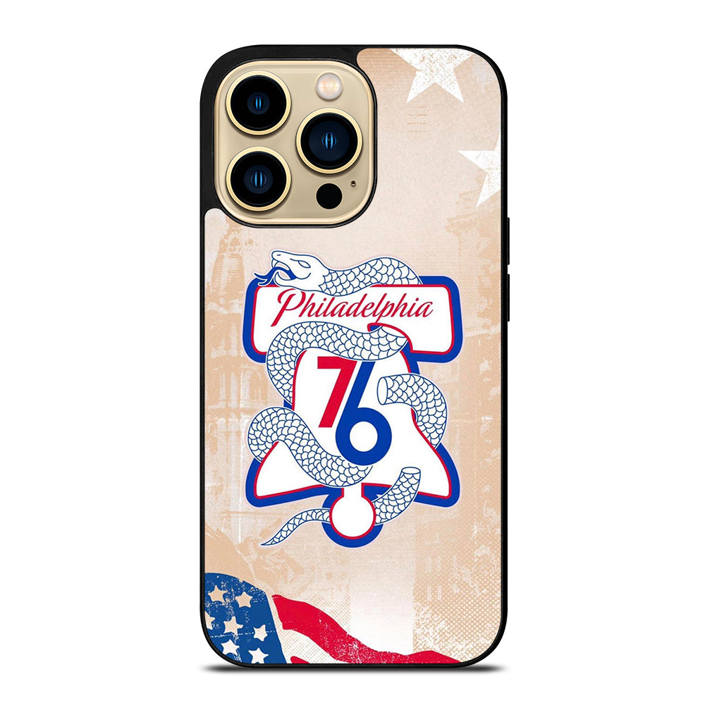 PHILADELPHIA 76ERS VINTAGE LOGO iPhone 14 Pro Max Case Cover