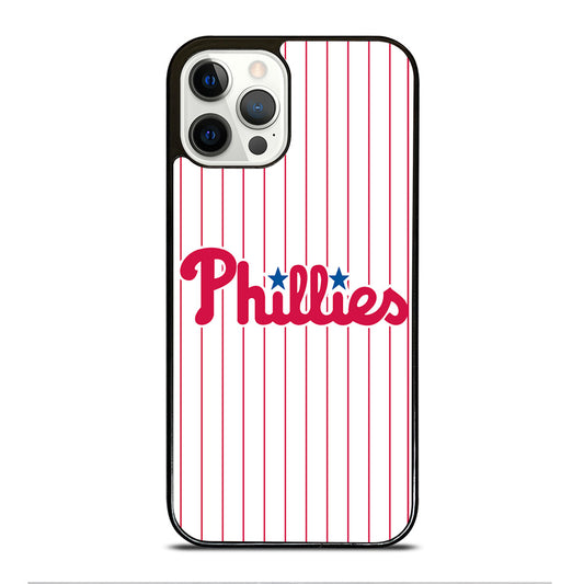 PHILADELPHIA PHILLIES MLB STRIPE iPhone 12 Pro Case Cover