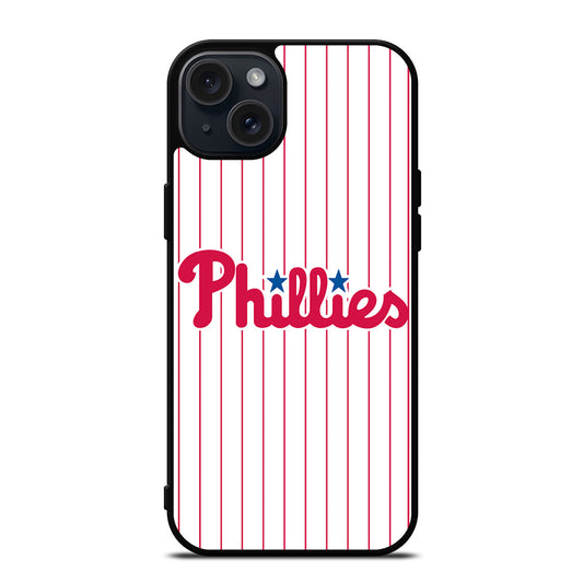 PHILADELPHIA PHILLIES MLB STRIPE iPhone 15 Plus Case Cover