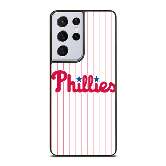 PHILADELPHIA PHILLIES MLB STRIPE Samsung Galaxy S21 Ultra Case Cover