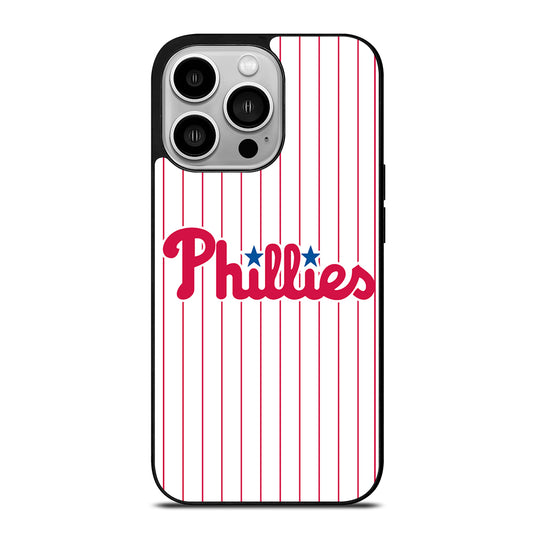 PHILADELPHIA PHILLIES MLB STRIPE iPhone 14 Pro Case Cover