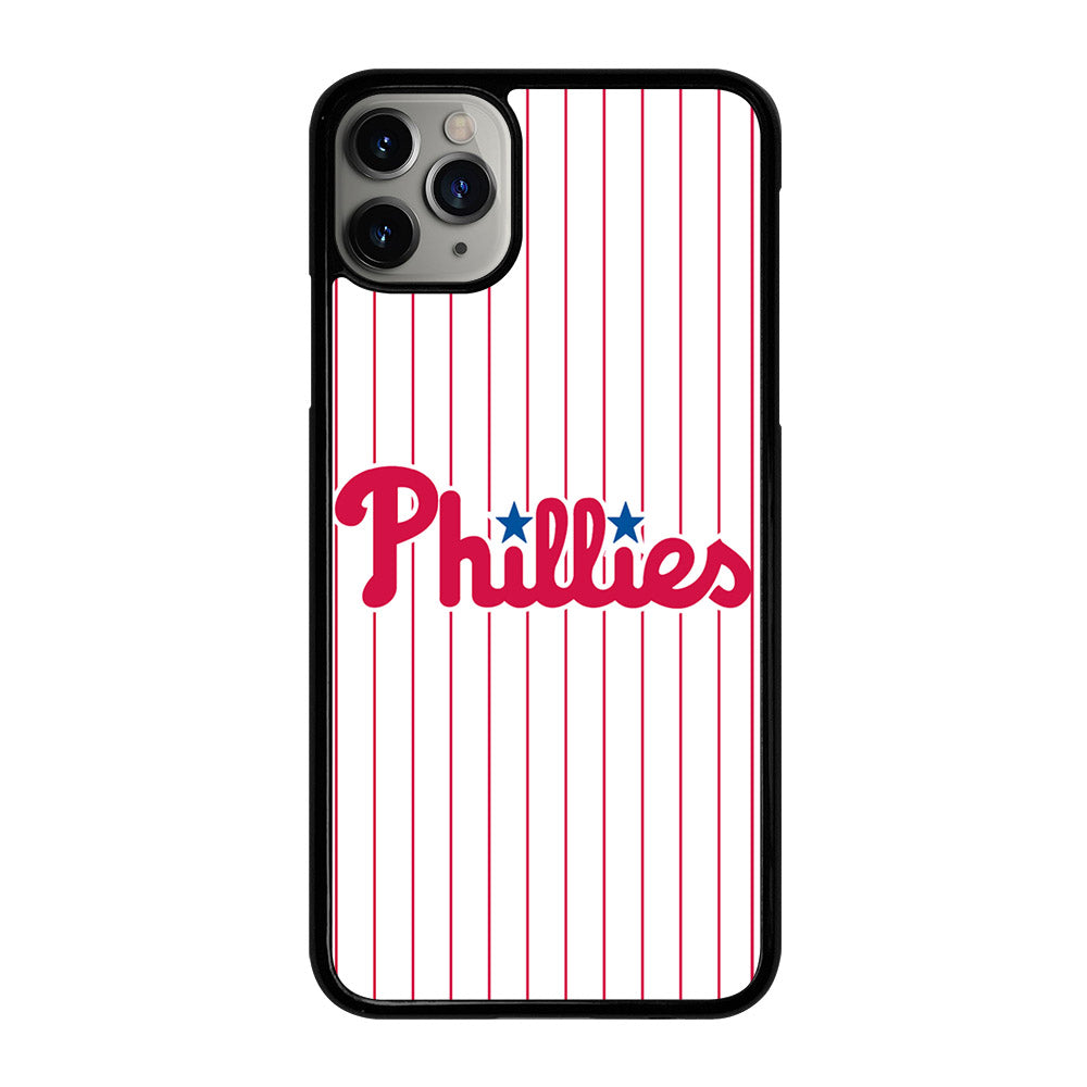 PHILADELPHIA PHILLIES MLB STRIPE iPhone 11 Pro Max Case Cover