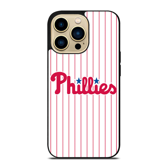 PHILADELPHIA PHILLIES MLB STRIPE iPhone 14 Pro Max Case Cover
