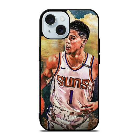 PHOENIX SUNS DEVIN BOOKER BASKETBALL iPhone 15 Case Cover