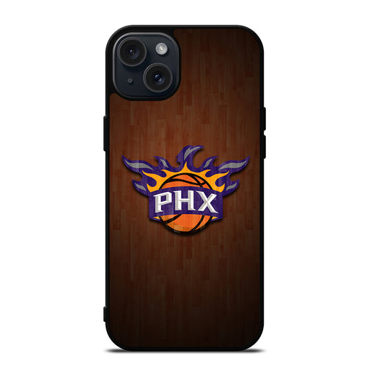 PHOENIX SUNS WOODEN LOGO iPhone 15 Plus Case Cover