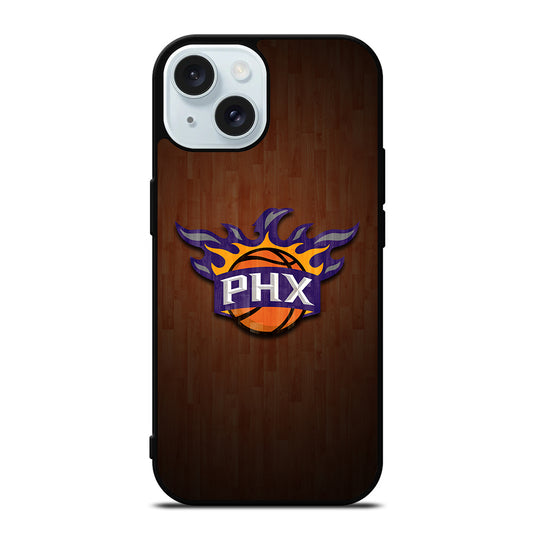 PHOENIX SUNS WOODEN LOGO iPhone 15 Case Cover