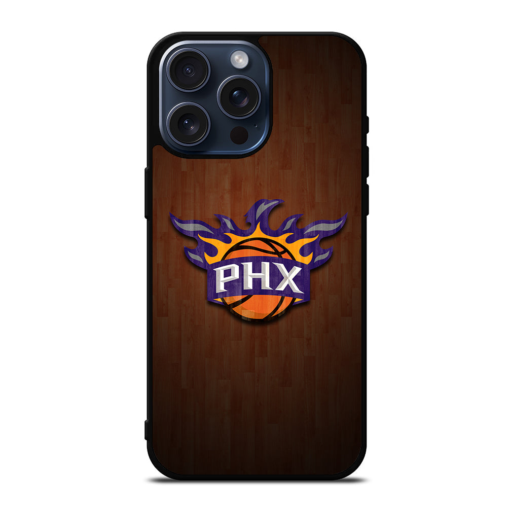 PHOENIX SUNS WOODEN LOGO iPhone 15 Pro Max Case Cover
