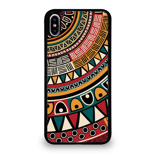 PIECE TRIBAL PATTERN ART iPhone XS Max Case Cover