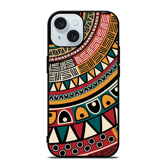 PIECE TRIBAL PATTERN ART iPhone 15 Case Cover