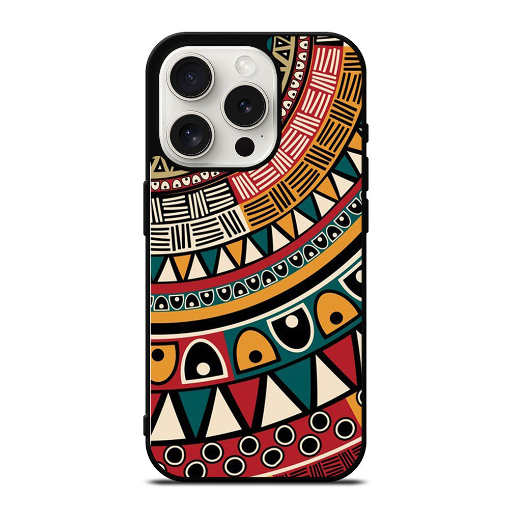 PIECE TRIBAL PATTERN ART iPhone 15 Pro Case Cover