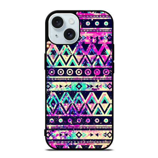 PIECE TRIBAL PATTERN GALAXY iPhone 15 Case Cover