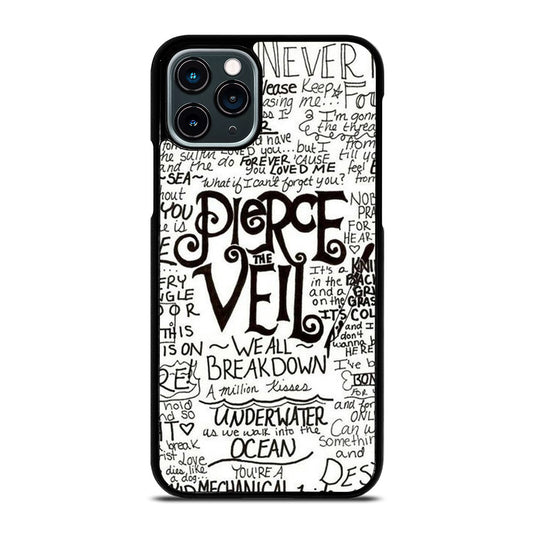 PIERCE THE VEIL LYRIC iPhone 11 Pro Case Cover