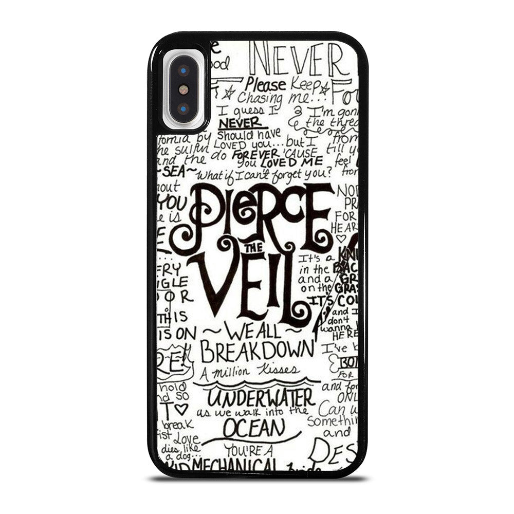 PIERCE THE VEIL LYRIC iPhone X / XS Case Cover