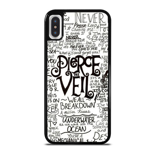 PIERCE THE VEIL LYRIC iPhone X / XS Case Cover