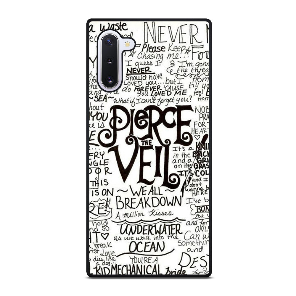 PIERCE THE VEIL LYRIC Samsung Galaxy Note 10 Case Cover