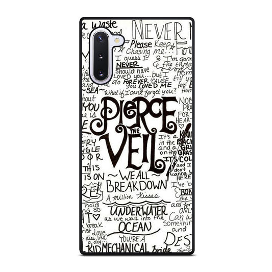 PIERCE THE VEIL LYRIC Samsung Galaxy Note 10 Case Cover