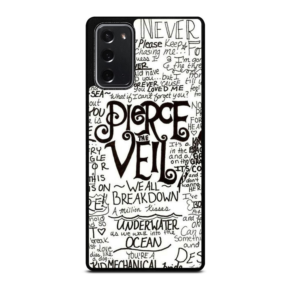 PIERCE THE VEIL LYRIC Samsung Galaxy Note 20 Case Cover
