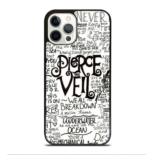PIERCE THE VEIL LYRIC iPhone 12 Pro Case Cover