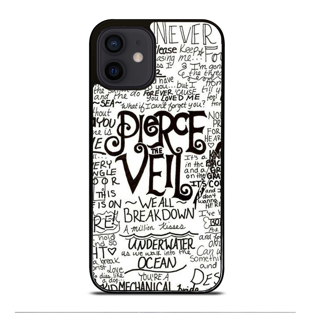 PIERCE THE VEIL LYRIC iPhone 12 Mini Case Cover