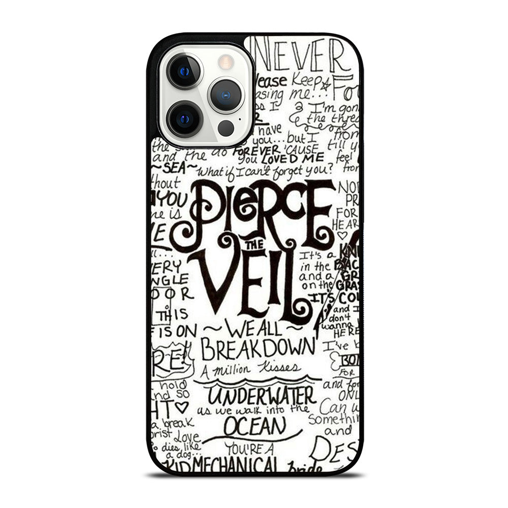 PIERCE THE VEIL LYRIC iPhone 12 Pro Max Case Cover