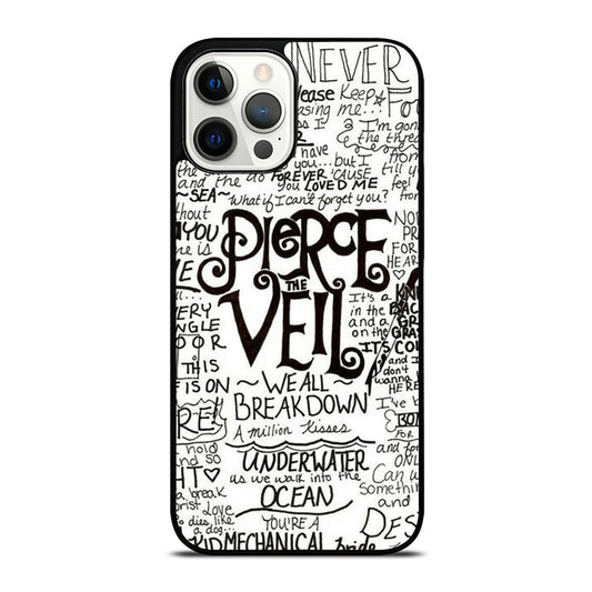 PIERCE THE VEIL LYRIC iPhone 12 Pro Max Case Cover